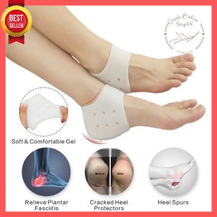 GOS C104 - Silikon Pelindung Tumit Kaki / Pelindung Tumit Kaki isi 2 Pcs / Insole Silikon Elastis