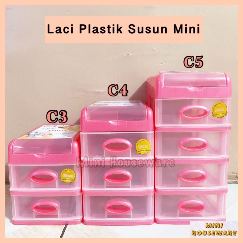 Laci Plastik 2 Susun / 3 Susun / 4 Susun / Laci Plastik Mini Shinpo SIP 363 / Tempat Makeup