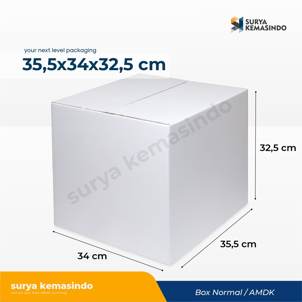 

Box 35,5x34x32,5 cm ( Pasesi ) Karton/kardus/paking/Box Normal/hampers/Polos