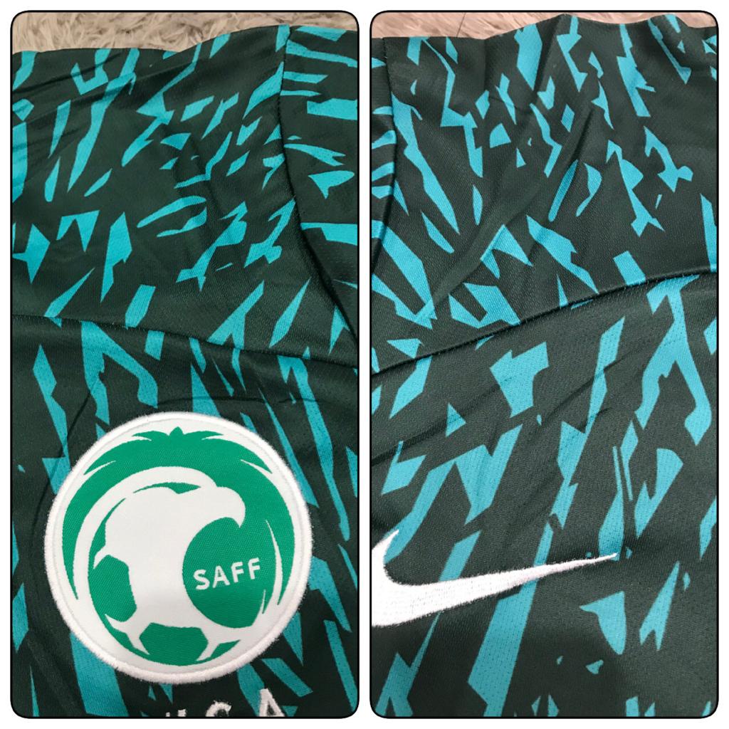 Jersey bola arab saudi away piala dunia 2022 - 2023 grade ori import