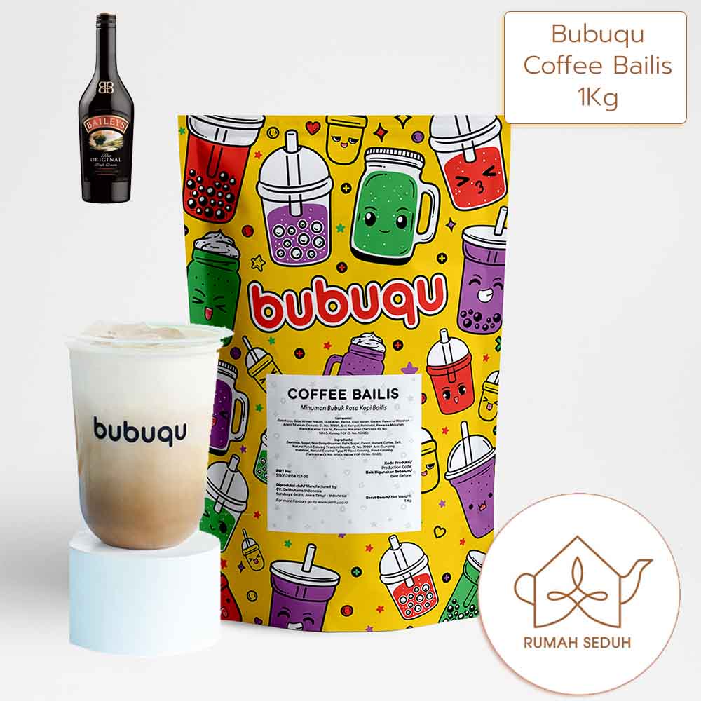 

1Kg Bubuqu Coffee Bailis Powder - Minuman rasa Coffee Baileys - Kopi Bailey HALAL