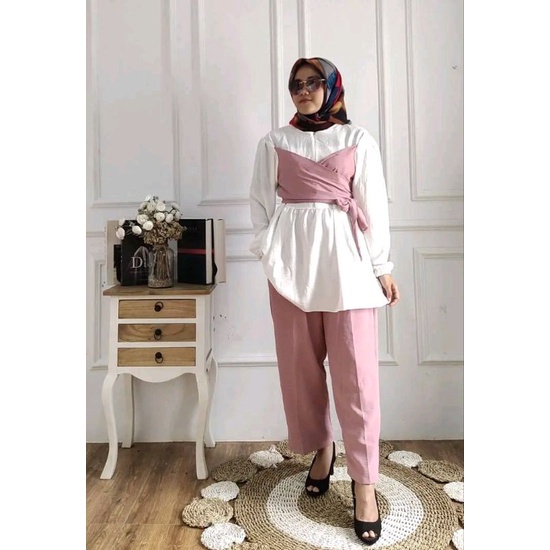 LESTI SET - ONE SET CRINKLE PITA ONESET LESTI BUSUI BUMIL GROSIR ECER