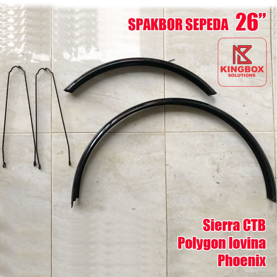 Spakbor Sepeda 26 Polygon Lovina Phoenix Sierra CTB Hitam