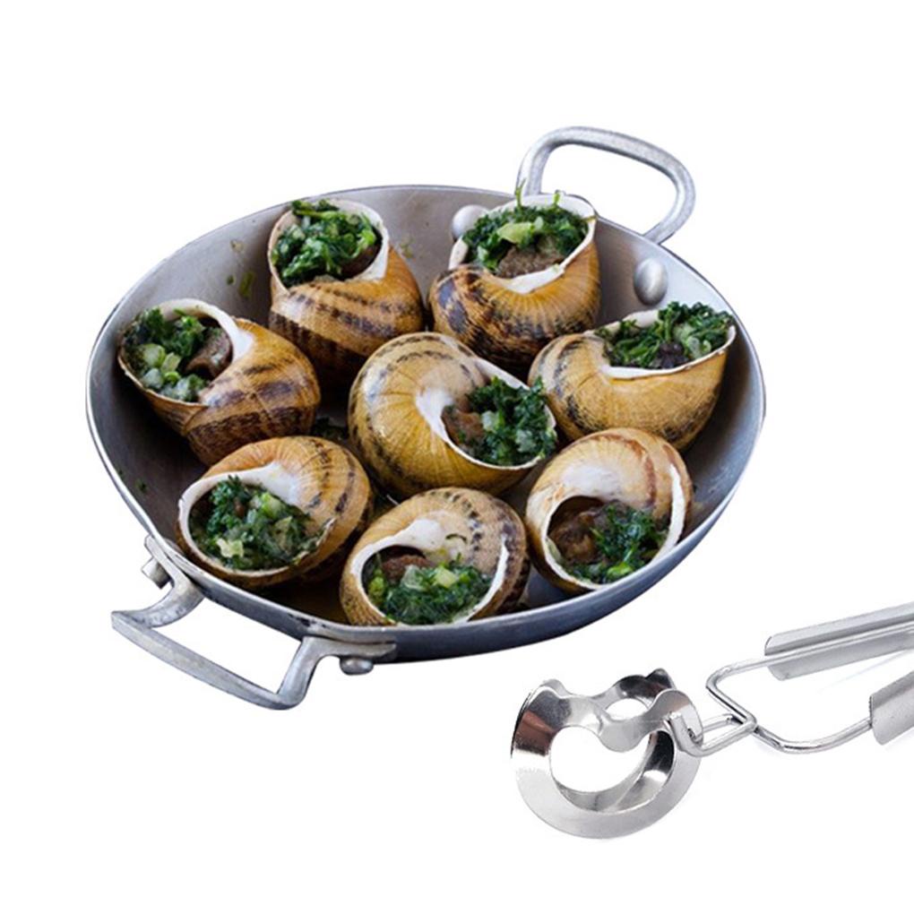 Snail Escargot Seafood Tong Stainless Penjepit Saji Makanan Tong Stainless Food Snail Clip Perlengkapan Restoran