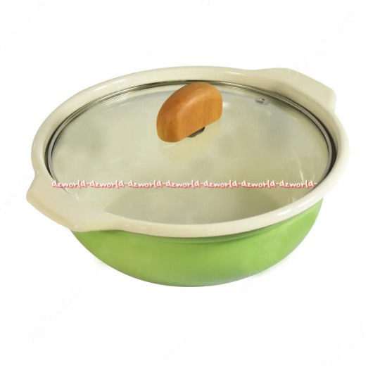 Krischef Green Bowl 18cm Mangkok Kaca Warna Hijau Yosenabe Mangkuk Saji Untuk Soup Sayur Bakso Kris Krischef Krisbow