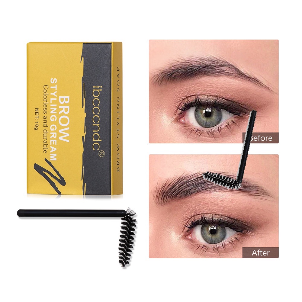 [Siap Dikirim] Ibcccndc Eyebrow Powder Cetakan Alis Instan Eyebrow Stamp Alis Stempel Alis Waterproof dengan 10 Model Cetakan Alis-Brow Styling Soap