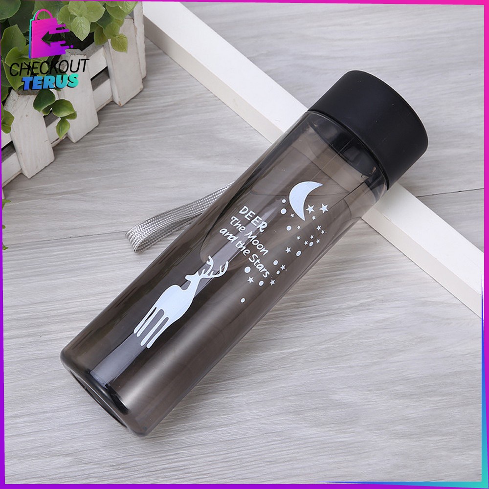 CT C709 Botol Minum Portable 450ML Motif Karater Binatang Rusa Sport Travel Anak Sekolah Tumbler Botol Air Minum