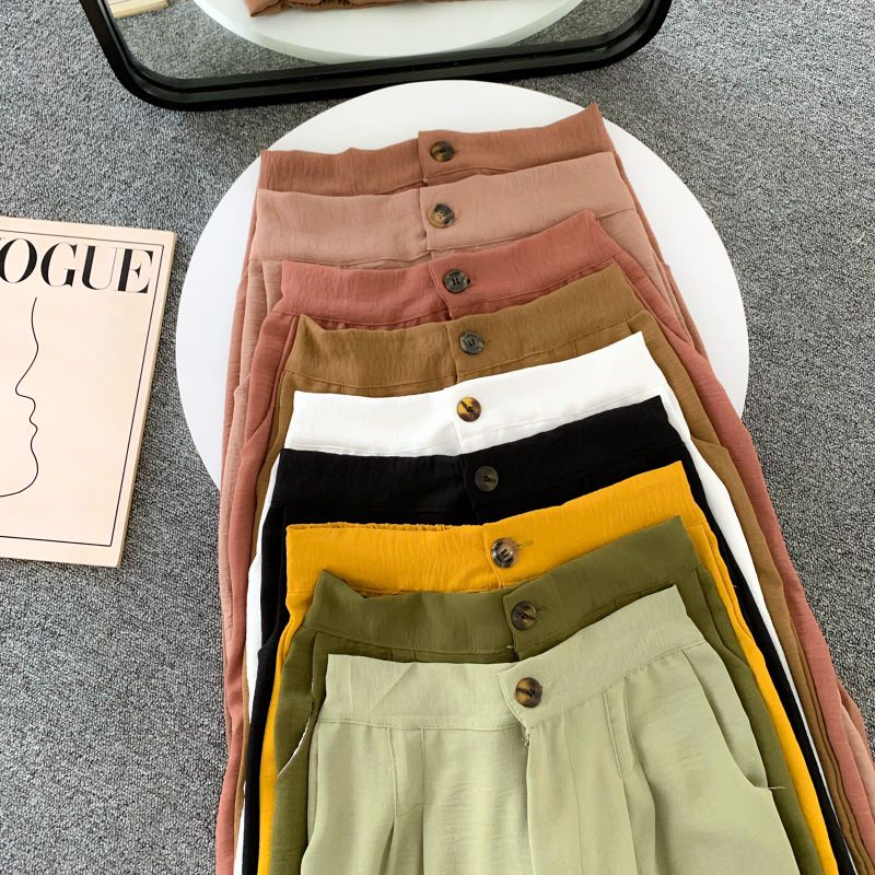 kulot crinkle | kulot crinkle hightwaist kancing