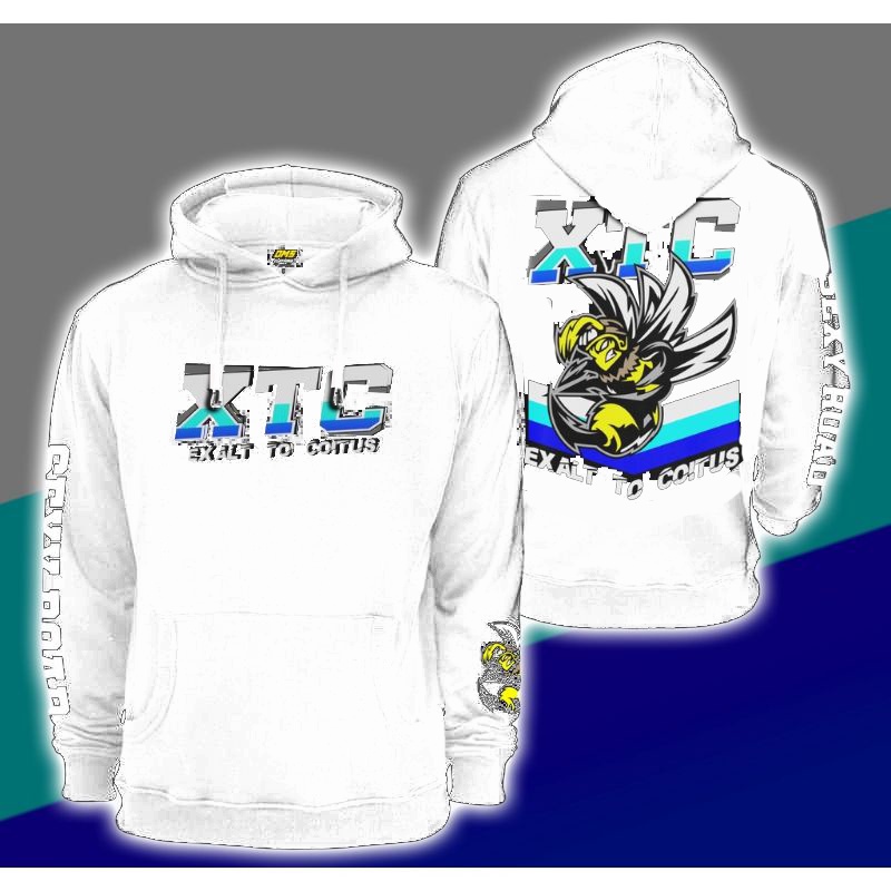 Hoodie Sweater Jaket Motor XTC Indonesia - High Quality exalt to coitus panah PUTIH