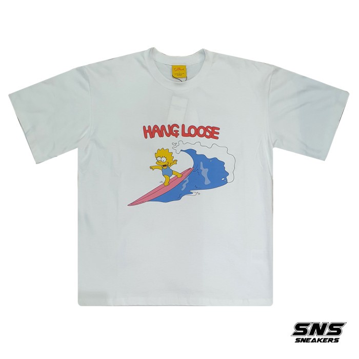ADLV x Simpsons Surfing Lisa White Tee 100% Original Authentic