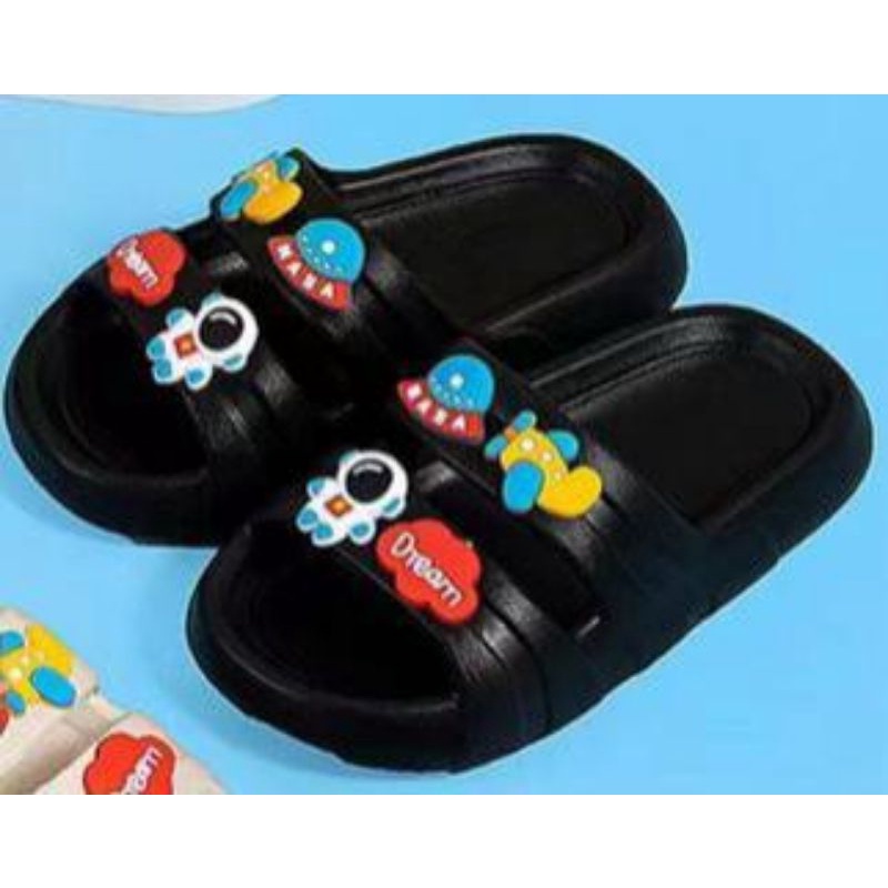 Sandal Slop Anak Karet Astronot Nasa Import High Quality RF