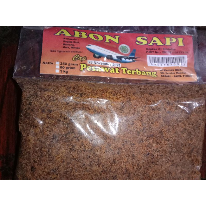 Abon Sapi 250 gram / Abon Sapi Cap Pesawat Terbang