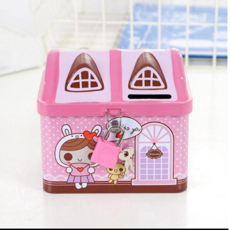 ゝ celengan kunci gembok celengan karakter unik ₪