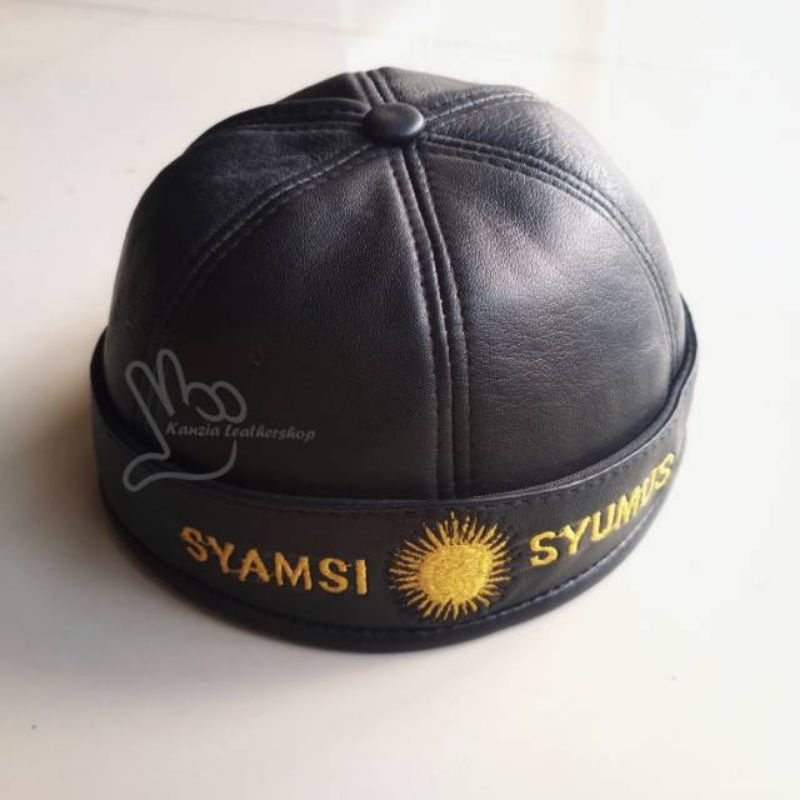 Peci Kulit Asli Muslim Syamsy Syumus