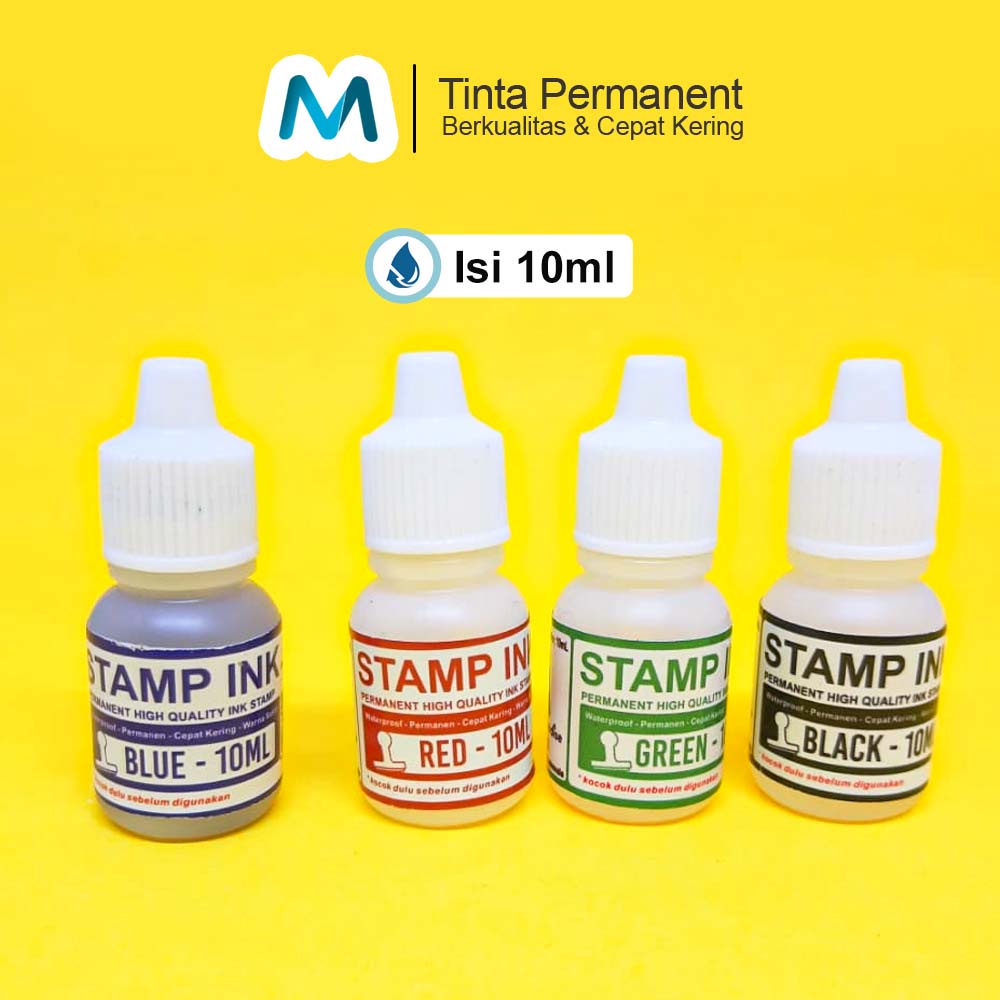 𝐏𝐄𝐑𝐌𝐀𝐍𝐄𝐍𝐓 Tinta Stempel Plastik | Tinta Stampel Permanent | Tinta Stempel Flash Permanen / Tinta Stempel Kayu Kemasan Alumunium