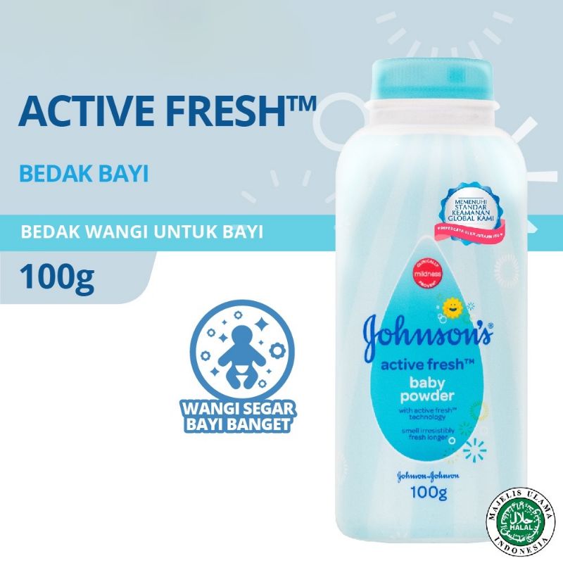 Johnson's Baby Powder Active Fresh 100gram