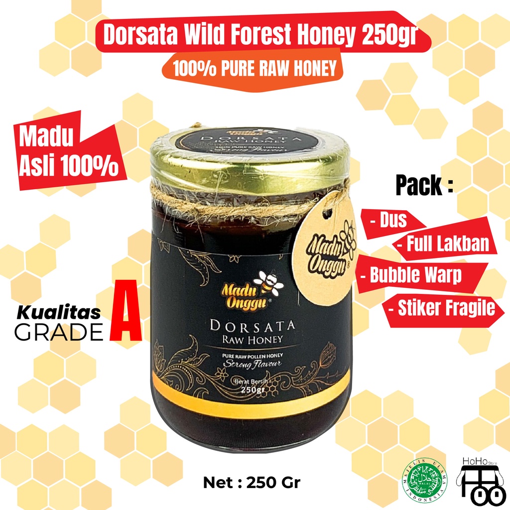 

Madu Asli 100% - Madu Onggu Asli Dorsata Wild Forest Honey 250 gr - 100% Pure Honey