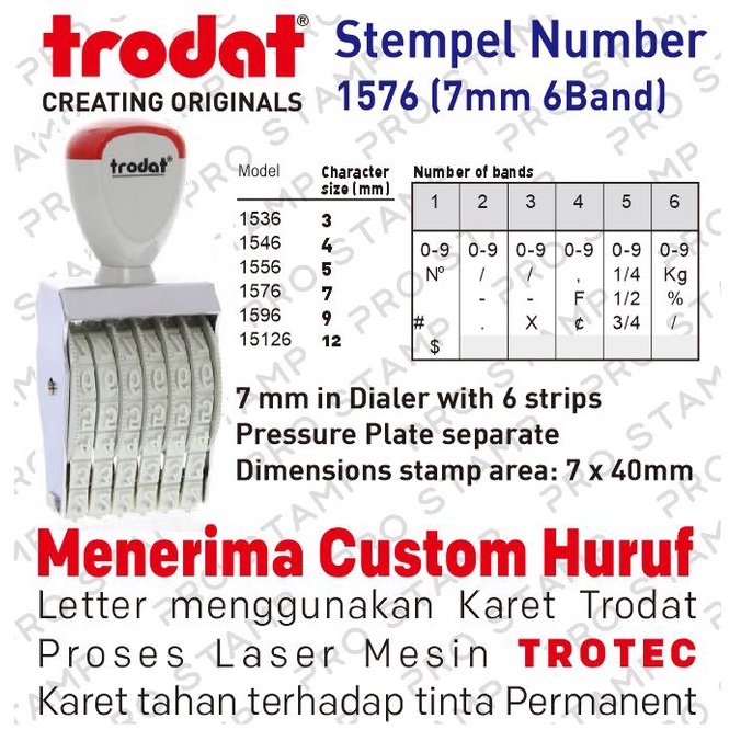

Stempel Angka Manual 6 Digit 7mm / 1576