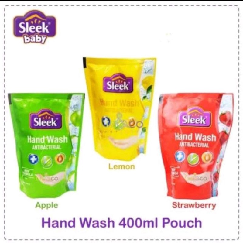 SLEEK HAND WASH ANTIBACTERIAL 400 ml.