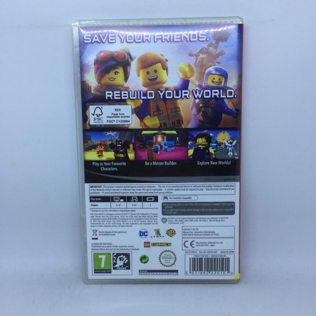 Nintendo Switch The Lego Movie 2 Video Game