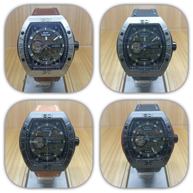 Jam tangan pria EXPEDITION 6800, Automatic, tali kulit, ORIGINAL, bergaransi resmi internasional.