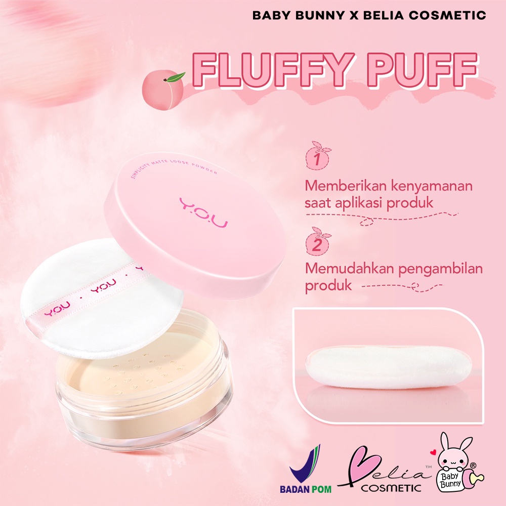 ❤ BELIA ❤ YOU The Simplicity Perfect Matte Loose Powder NEW Formula | Bedak Tabur | Original | Y.O.U Makeups | BPOM