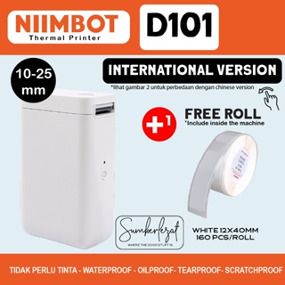 [ FREE Label ] NIIMBOT D101 Wireless Bluetooth Thermal Label Printer Tape Roll Label Sticker inkless Label Maker