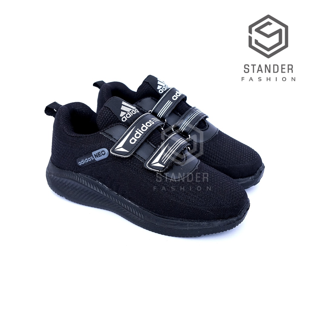 SEPATU ANAK SEKOLAH HITAM POLOS LAKI LAKI PEREMPUAN SEPATU SNEAKERS  SEPATU OLAHRAGA SEPATU  FASHION SEPATU ZUMBA ADS NW
