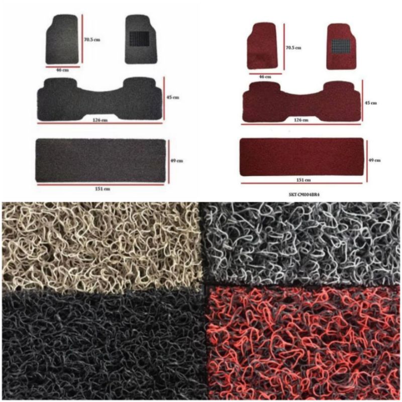 Karpet Mie Mobil Universal 3 Baris All New Avanza / Veloz 2019