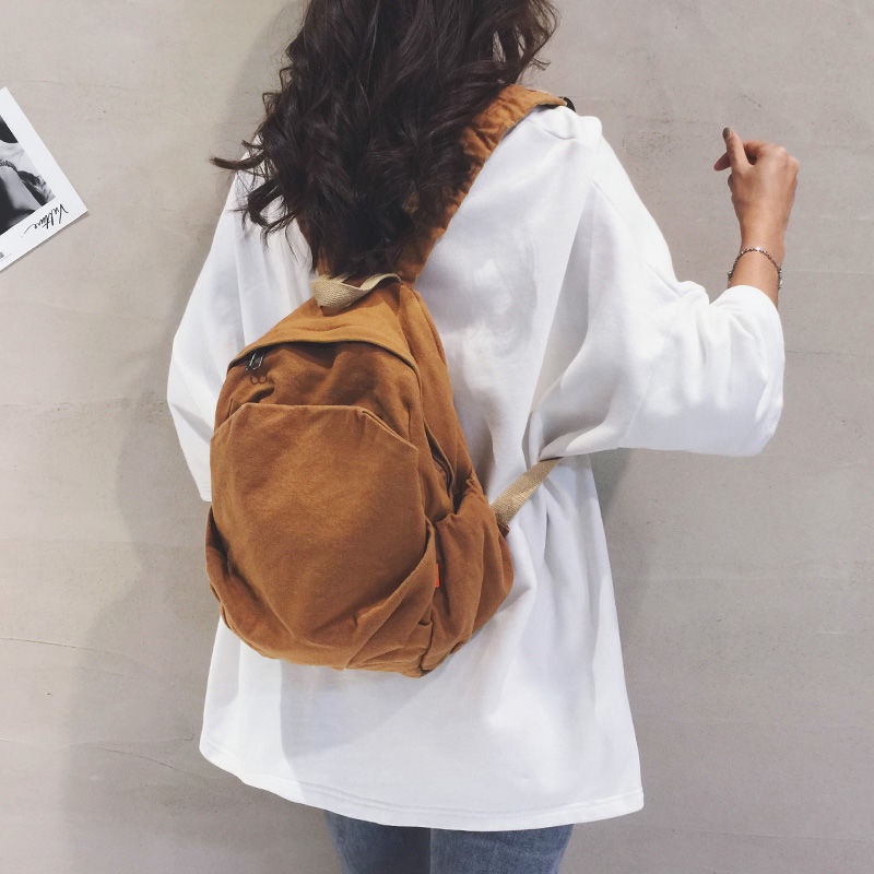 Belanja Tas Ransel Kecil Siswa Perempuan Sastra Jepang Retro Kanvas Tas Semua Pertandingan Tas Kasual Perjalanan Mini Ransel