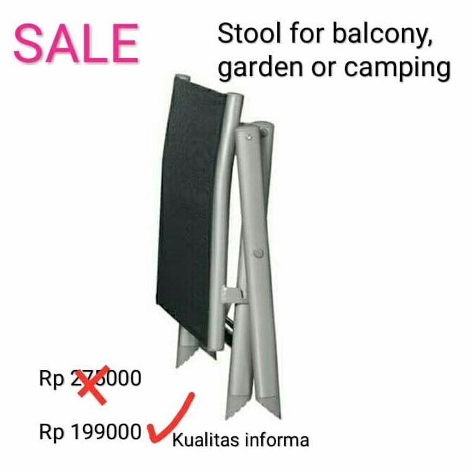 kursi,stool,bangku lipat informa stock ready
