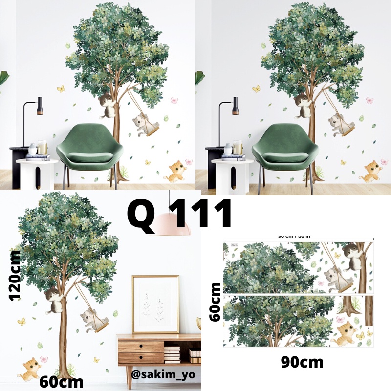 WALL STICKER STIKER DAUN POT POHON WALLSTIKER WALL STICKER DINDING WALLPAPER WALPAPER DAUN WALSTICKER WALSTIKER RUMPUT DEKORASI RUMAH TEMBOK KAMAR MANDI RUANG TIDUR DEKOR DAPUR TAMAN AESTHENTIC GUDANG Q 111 135 89 112 WALLPAPER DAUN