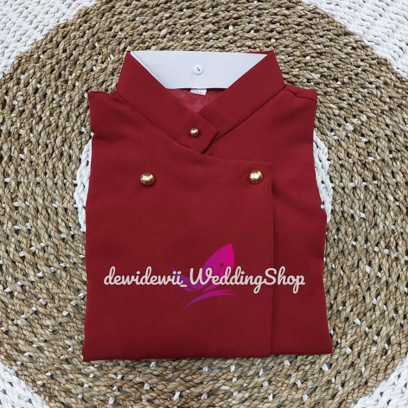 Beskap Solo - Warna Maroon