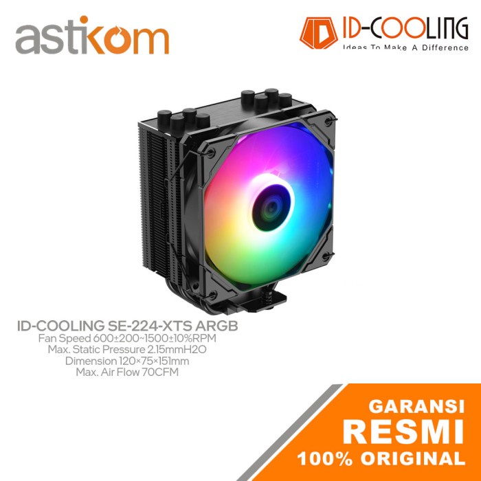 CPU Air Cooler ID-Cooling SE-224-XTS ARGB