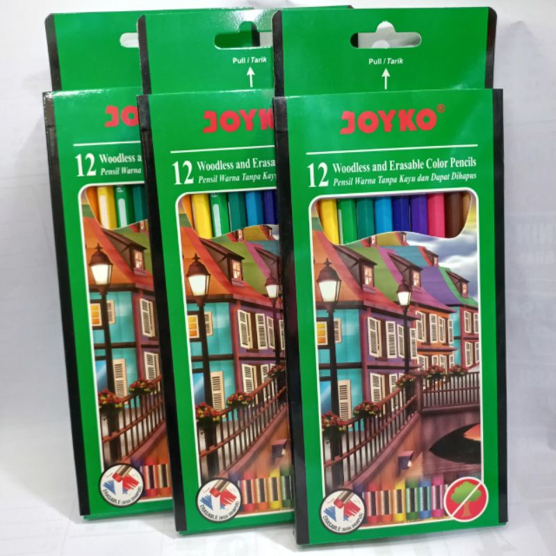 

PENSIL WARNA JOYKO DIHAPUS CP-109 12 WARNA
