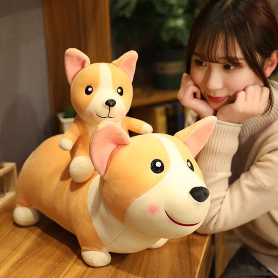 Bantal Boneka Karakter Hewan Anjing Chorgi Mainan Boneka Anak Terbaru Lucu Imut