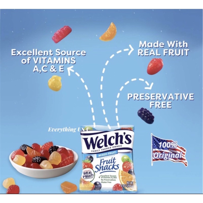 

Welch’s Fruit Snacks Mixed Fruit 22.7gr