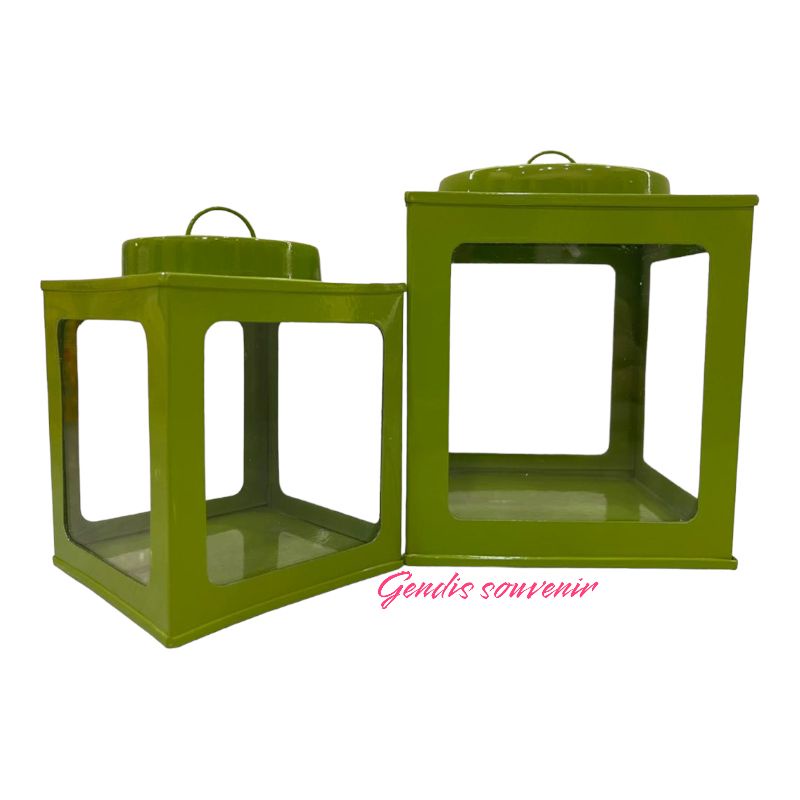 NEW SIZE L KALENG KERUPUK KACA 4SISI/TOPLES JADUL/TOPLES KALENG JADUL