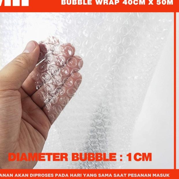 

BUBBLE WRAP ROLL 40CM X 50 METER HITAM PUTIH BUBLE WRAP MULIAPACK - MP ORG 40 Putih