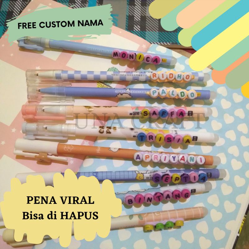

PENA VIRAL!! BISA DIHAPUS (FREE CUSTOM NAMA)