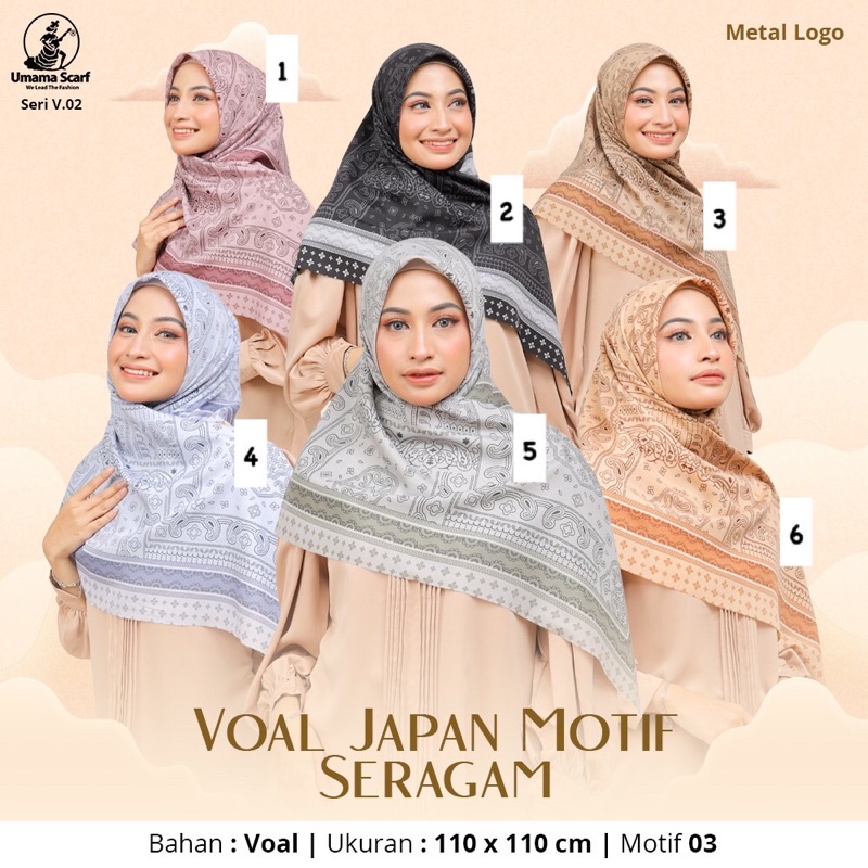 (PART 2) V.02&amp;V.03 SEGIEMPAT VOAL JAPAN MOTIF METAL LOGO UMAMA SCRAF