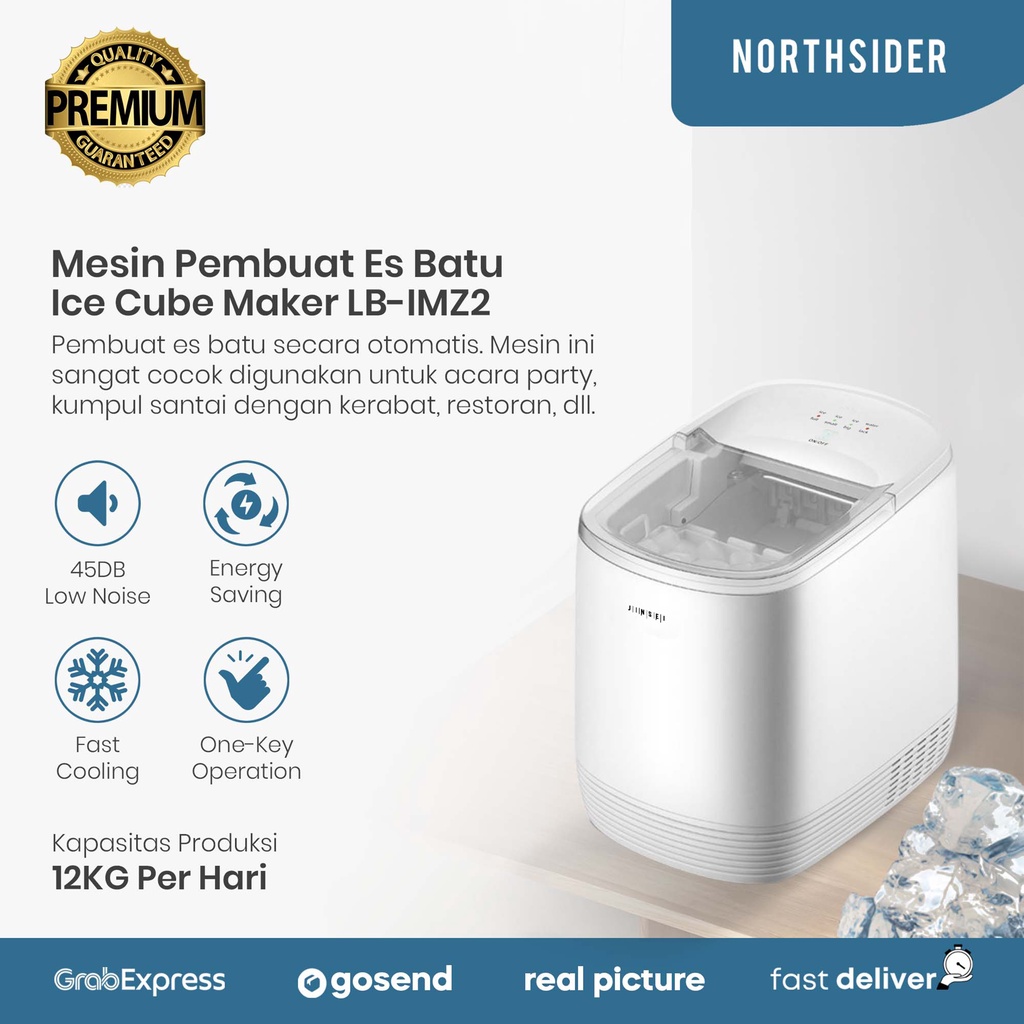 MESIN PEMBUAT ES BATU ICE CUBE MAKER 12KG PER HARI LB-IMZ2