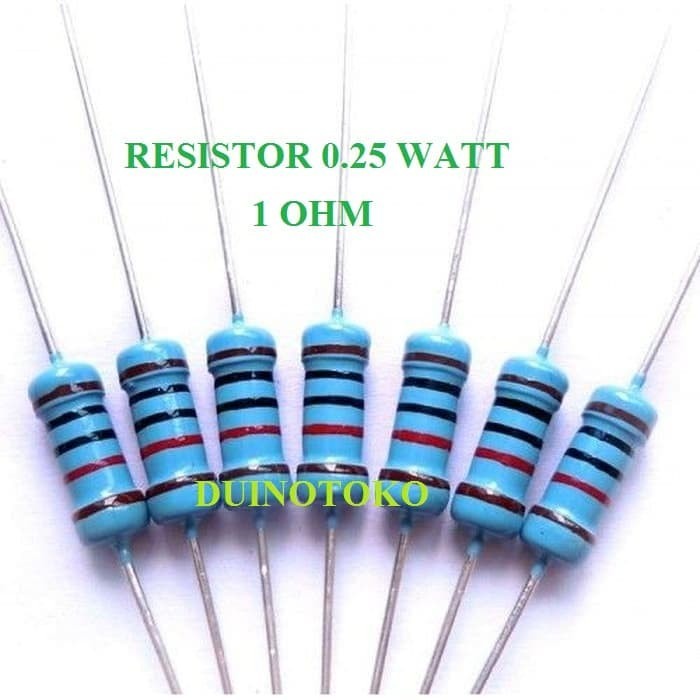 Resistor 0.25W Resistor 1ohm 0.25watt Resistor 1/4 watt 1 ohm
