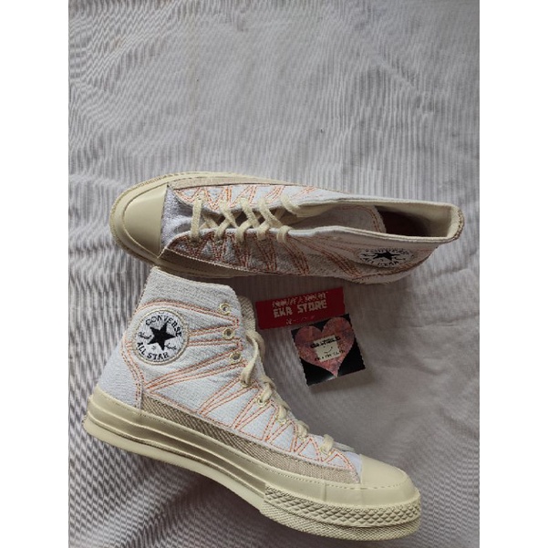 CONVERSE CHUCK 70s Hi HIKING STITCHED WHITE ORIGINAL RESMI