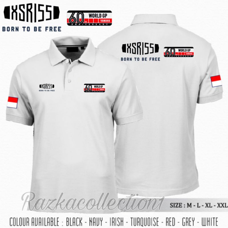 Polo Shirt Yamaha All New XSR 155 - WGP 60Th - Born To Be Free