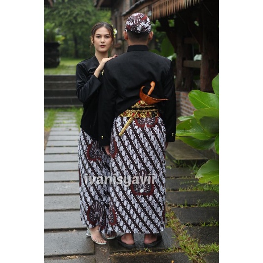 1set Baju Prewedding / Baju Couple Adat Jawa | Model yogi amora - Motif Parang Garuda