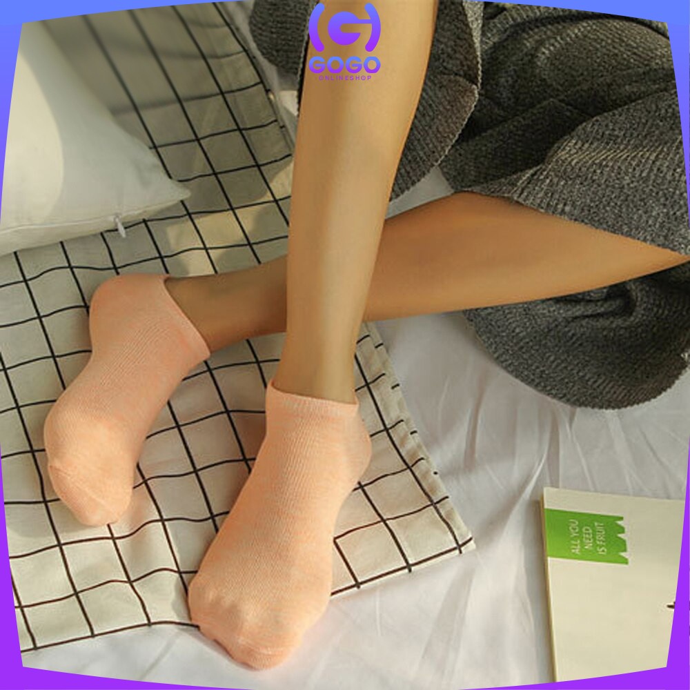 GOGO-P52 Kaos Kaki Pendek Dewasa Motif Polos / Short Socks Kaos Kaki Semata Kaki / Kaos Kaki Ankle