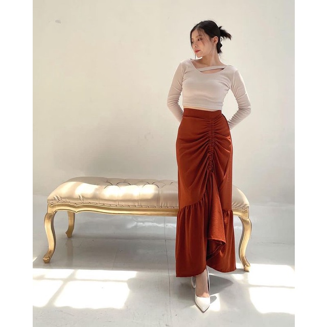 Rok Serut Samping Panjang Airflow Premium Annabel Skirt