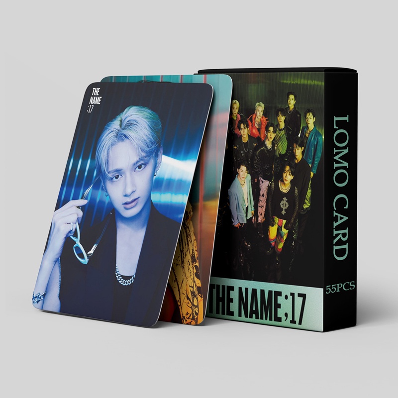 55pcs / Kotak Kartu LOMO Foto SEVENTEEN 17 Untuk Koleksi