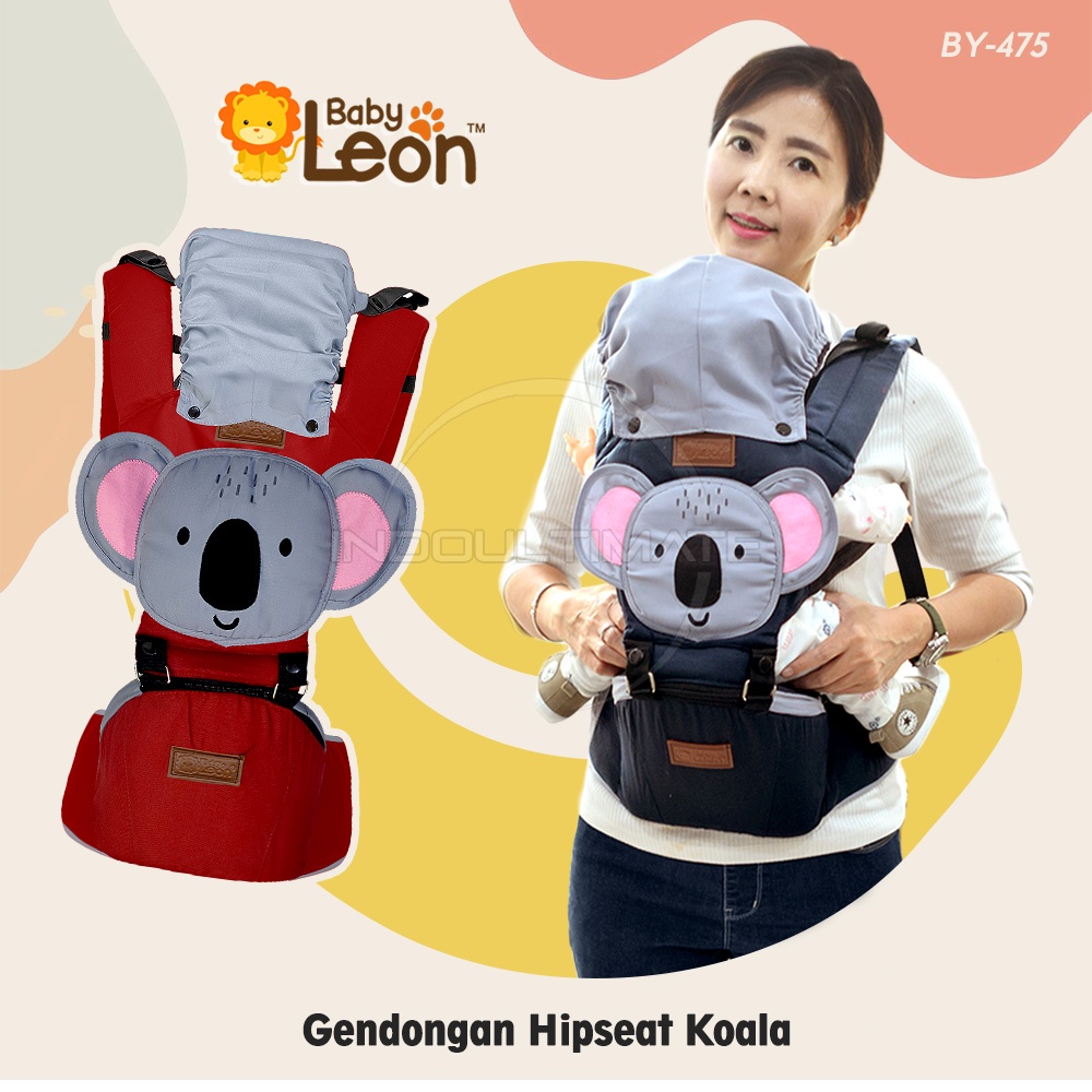 Gendongan Bayi BY-475 Hipseat BABY LEON Gendongan Depan Baby Carrier Gendongan Multifungsi